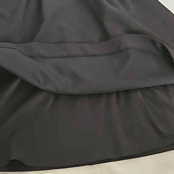 RW&CO Pleated Beaded Cut Out Mini Dress Black & Silver 00 - Picture 8 of 16